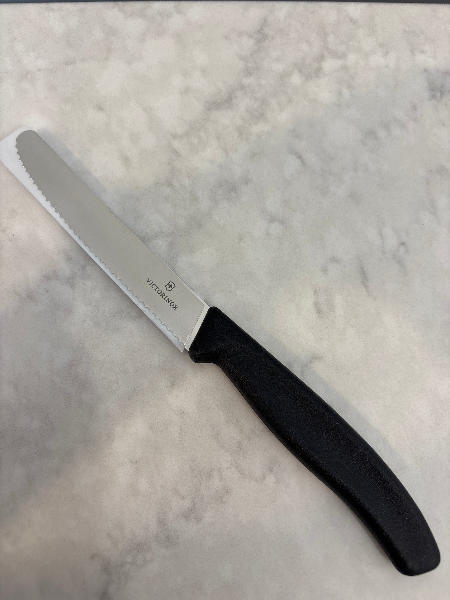 VICTORINOX Utility Knife - 4.5” - Serrated Blade, Rounded Tip
