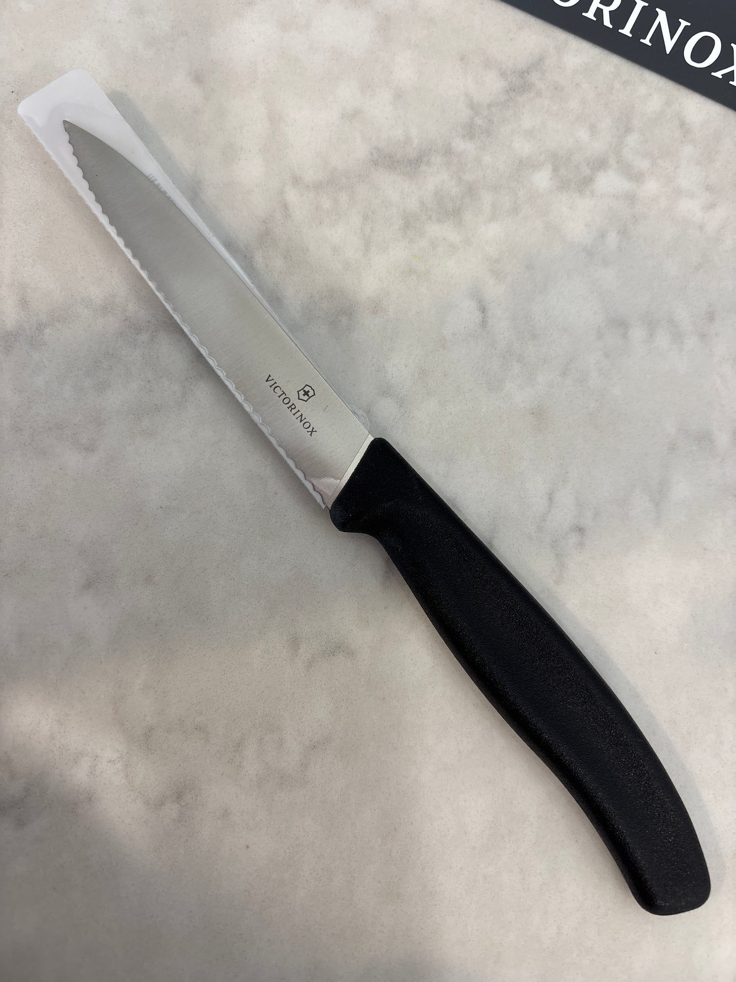 VICTORINOX Paring Knife - 4” - Serrated Blade, Pointed Tip