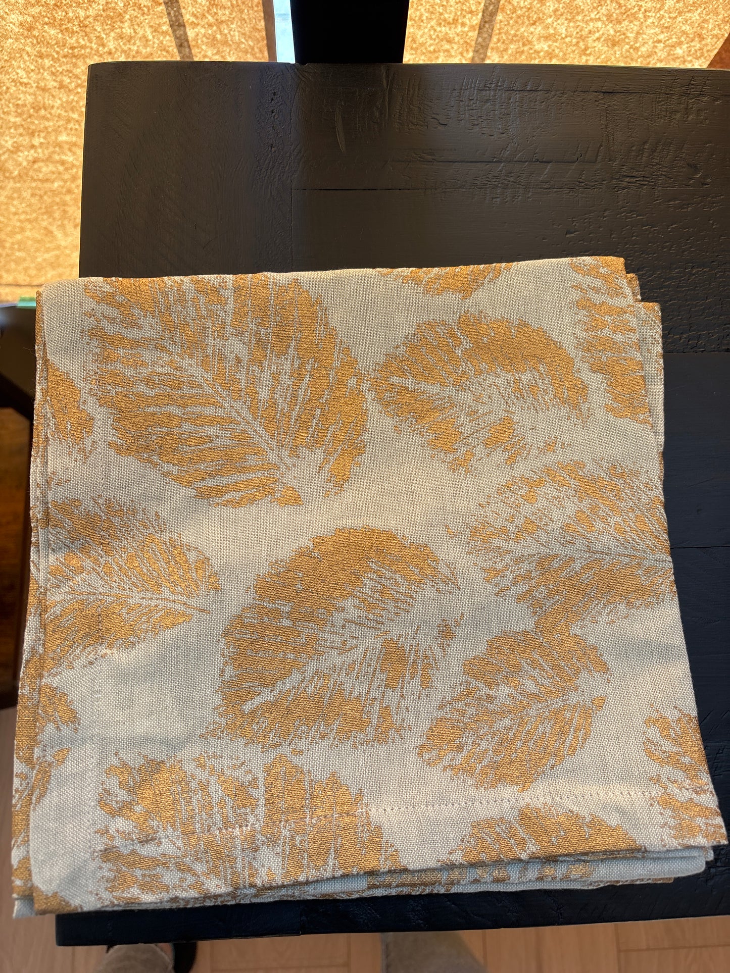 Cloth Napkin - Gold Leaf
