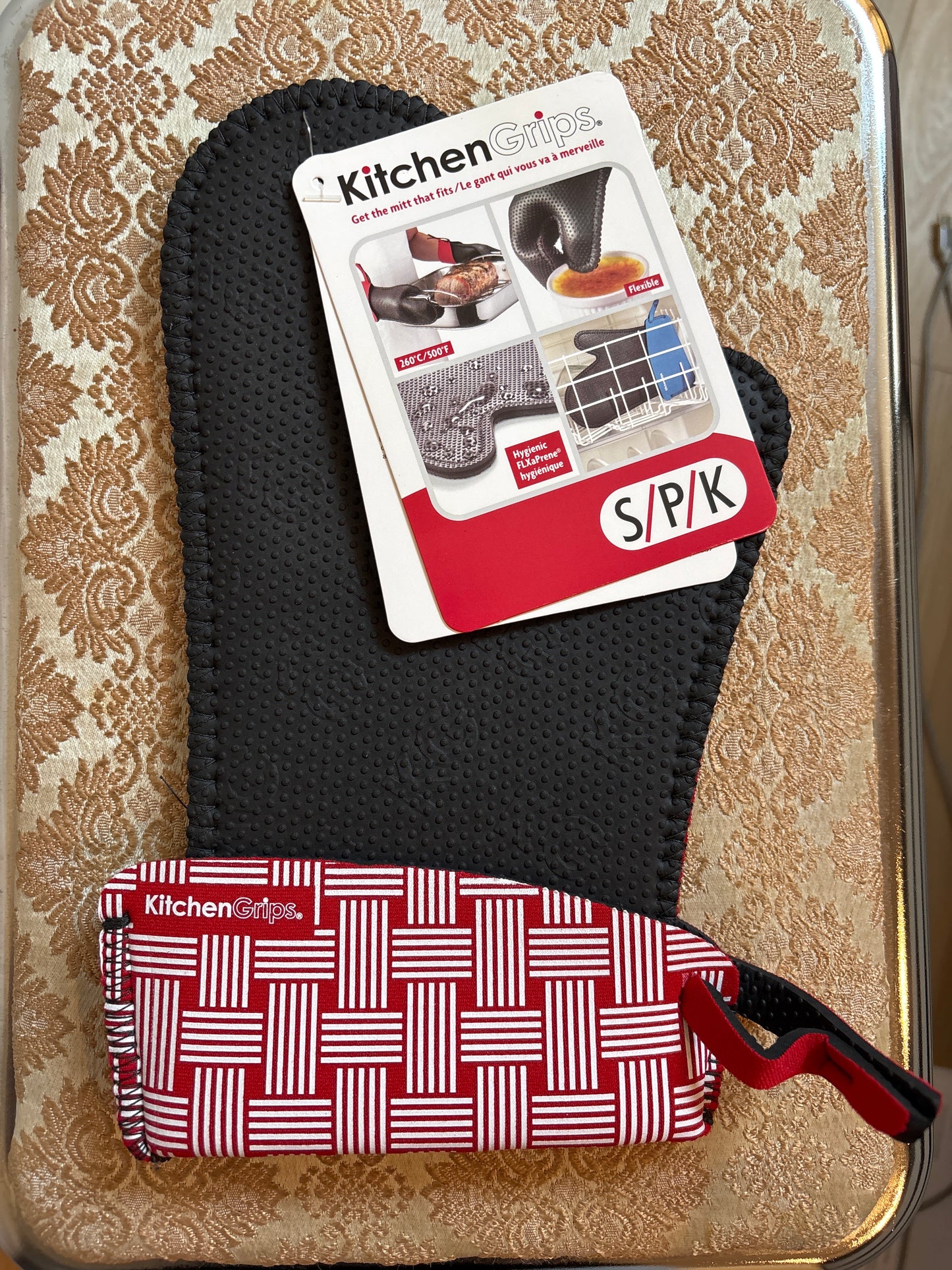 Kitchen Grips Mitt - Small - Cherry Weave