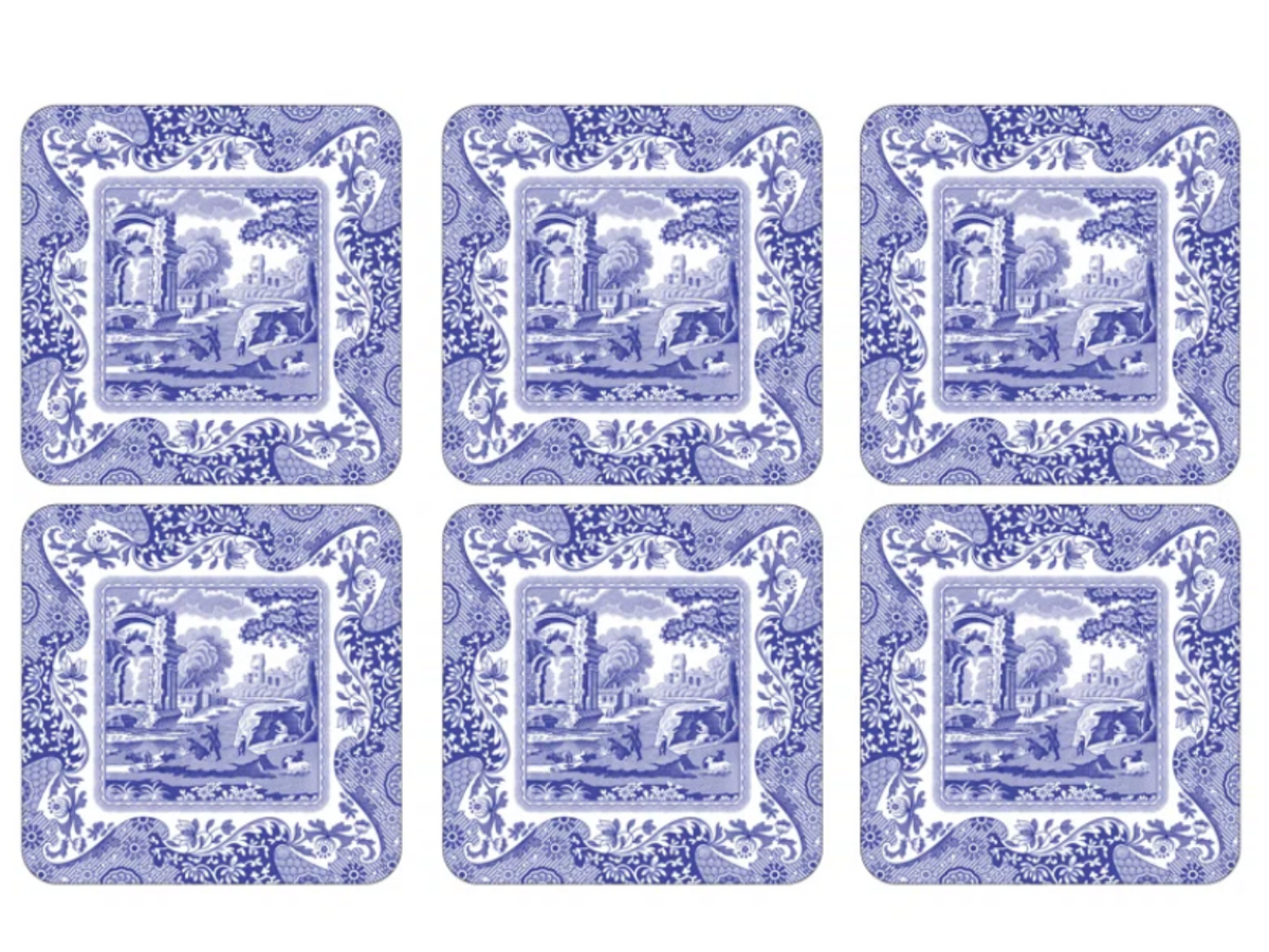 Blue Italian Coasters - Set of 6