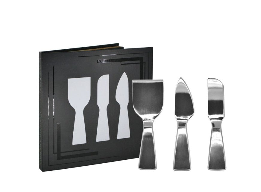 Danesco Natural Living - Cheese Knives - Set of 3 - Stainless Steel