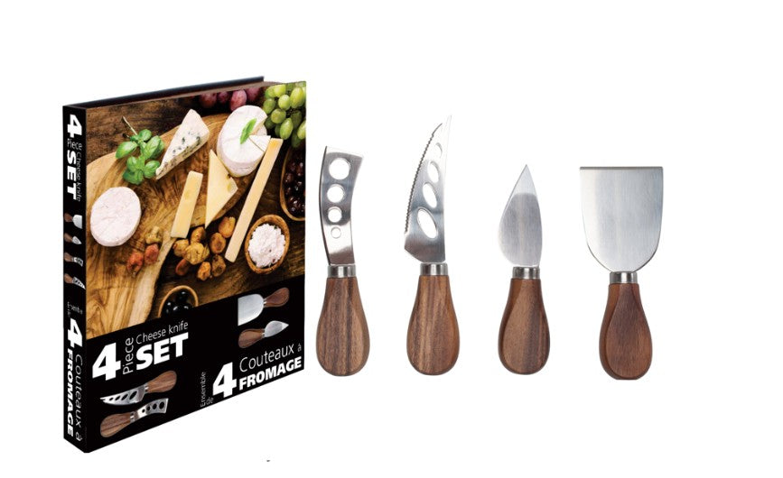 Danesco Natural Living - Acacia Cheese Knives - 4 Piece Set