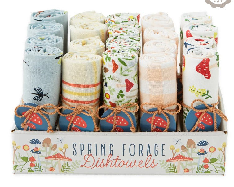 Foraging for Spring Dish Towels