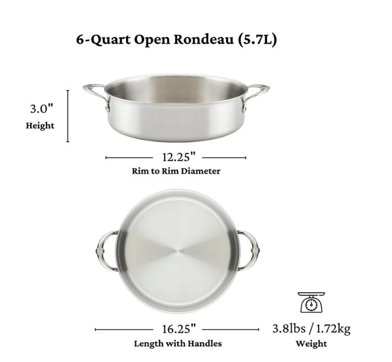HESTAN - Thomas Keller Insignia - 6 Quart Rondeau