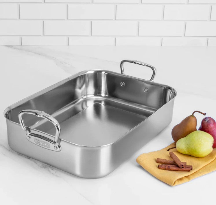 HESTAN Provisions - SMALL ROASTER - 14.5" - with Rack (31655)