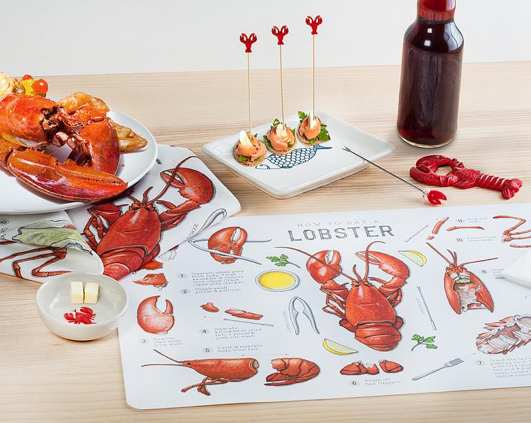 How to Eat a Lobster - PLACEMAT