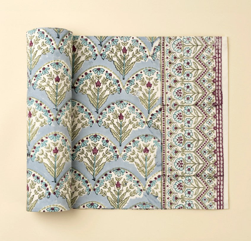 Indaba - SAKURA - Block Print Table Runner