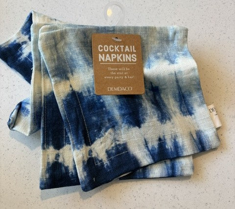 Indigo - Fabric Cocktail Napkins - SET OF FOUR
