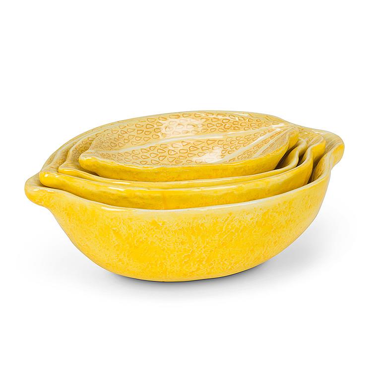 LEMON NESTING BOWLS - Set of 4