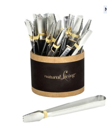 NATURAL LIVING - Small Tongs - SILVER