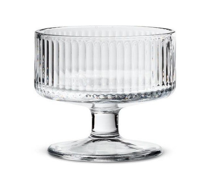 Small Pedestal Bowl - Tight Optic - 3.5 inch