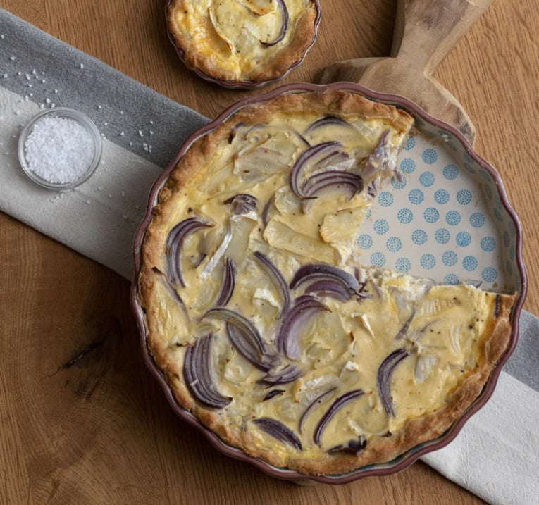 TRANQUILLO - Retro Dots- Quiche and Tart Dish
