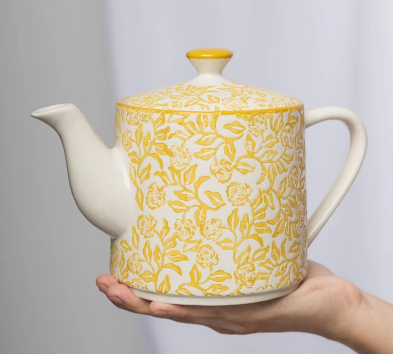 TRANQUILLO - Tea Pot - Rustic Yellow Floral