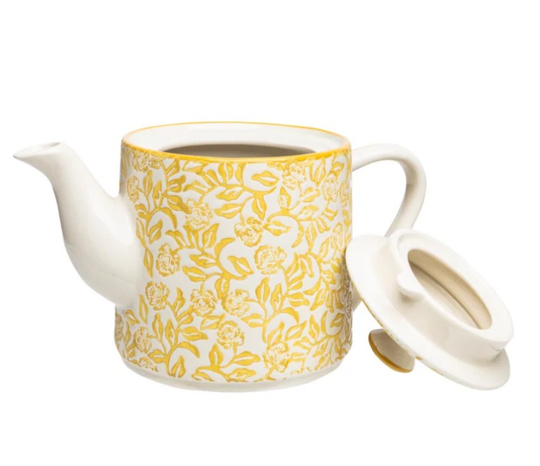 TRANQUILLO - Tea Pot - Rustic Yellow Floral
