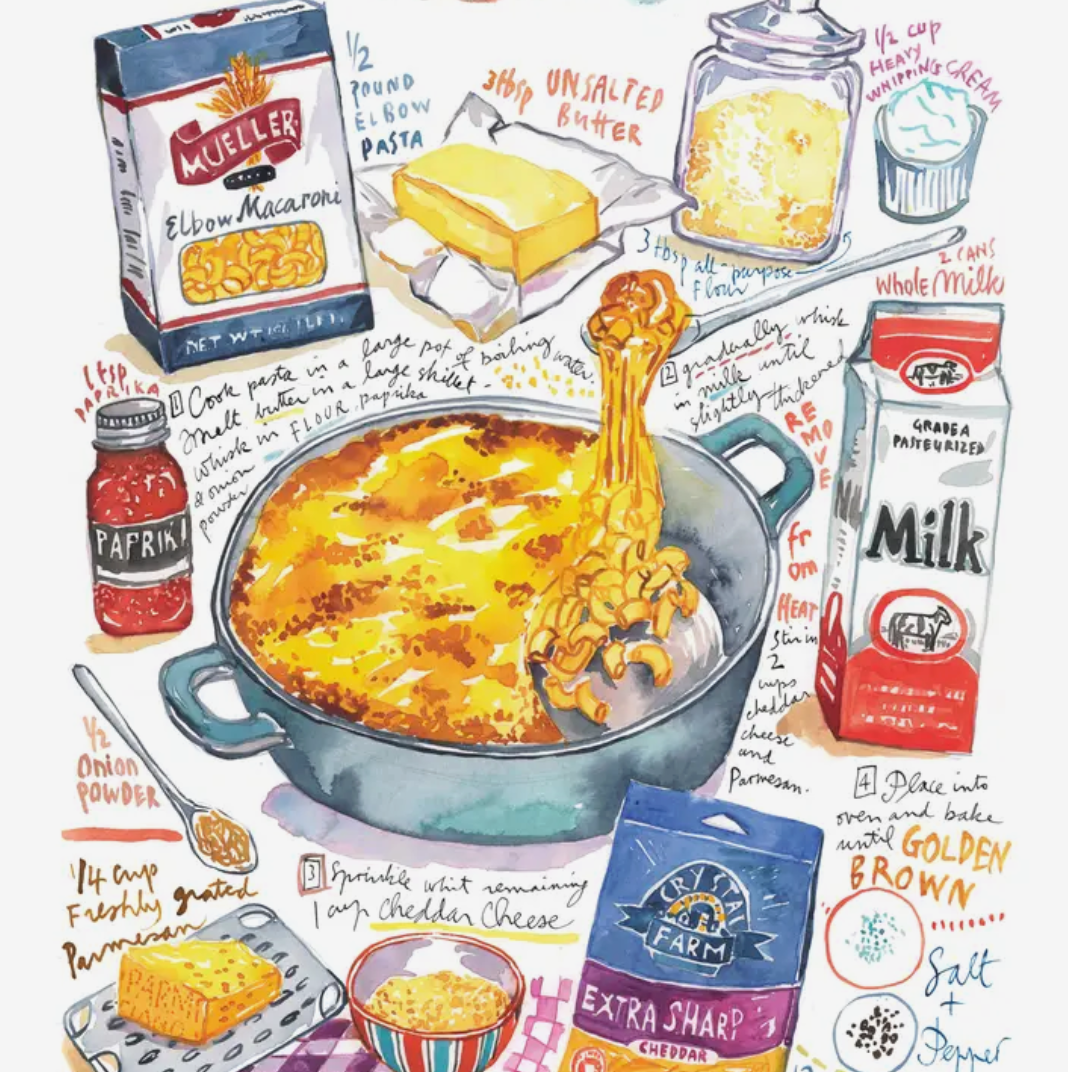 Maison Lorrain Kitchen Towel - Mac & Cheese