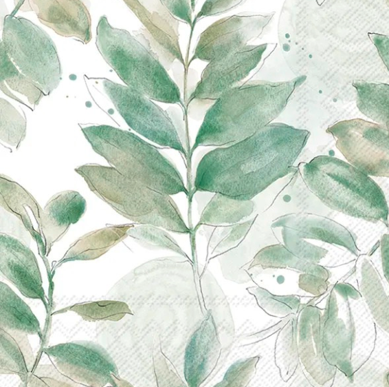 Lunch Napkin - Soft Petal Leaves