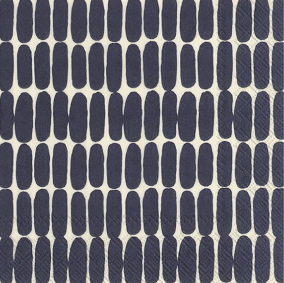 Marimekko Cocktail Napkin - Black Dot