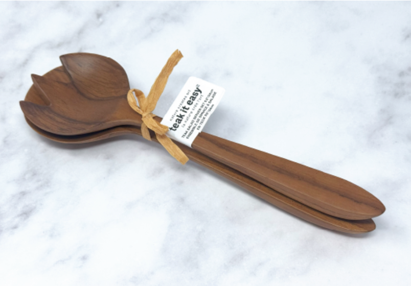 Teak Salad Serving Set (2)