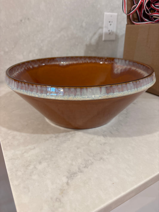 POTERIE Caramel Latte Serving Bowl - Large