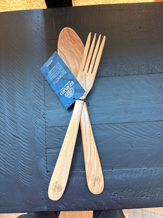 Bérard Parisien Olivewood Salad Servers