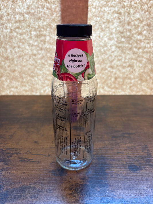 Salad Dressing Bottle with Recipes