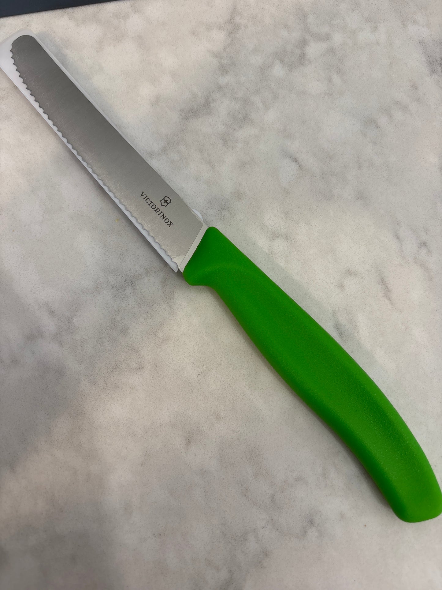 VICTORINOX Utility Knife - 4.5” - Serrated Blade, Rounded Tip