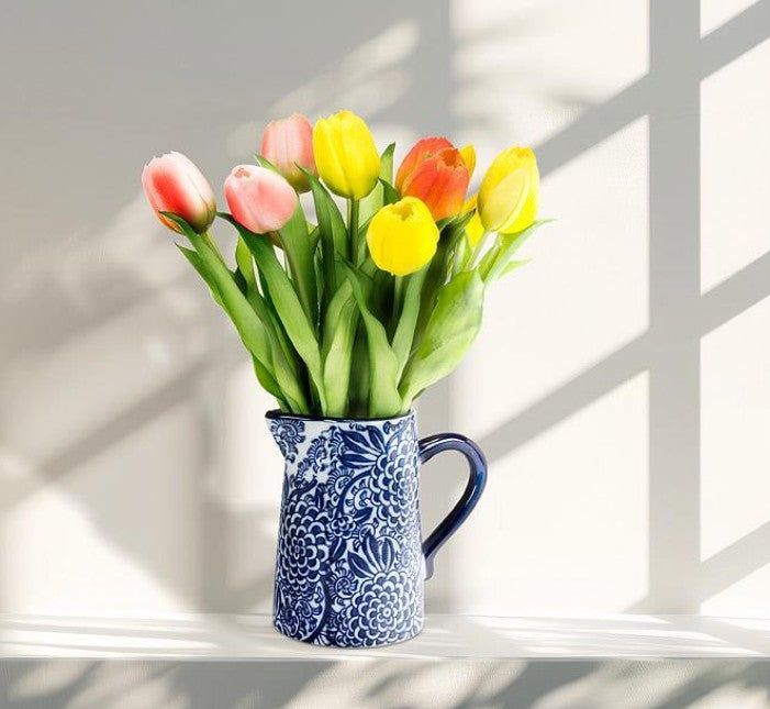 ABBOTT - Small Porcelain Jug - INDIGO