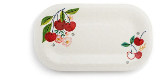 BAMBOO FIBER - Serving Platter - Melamine - Cherries