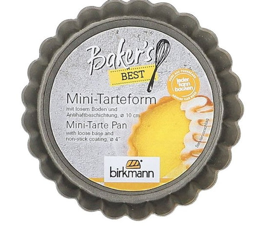 BIRKMANN Mini Tart Pan - Removable Bottom - 10 cm, 4"