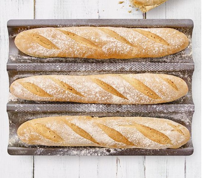 BIRKMANN- Perforated Baguette Pan - 3 Baguettes