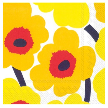 Lunch Napkin - MARIMEKKO UNIKKO YELLOW