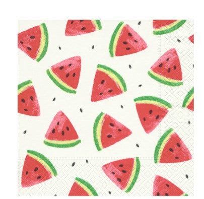 Cocktail Napkin - WATERMELON WEDGES