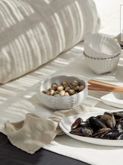 Brisa Ria Urchin Bowl - Large- WHITE