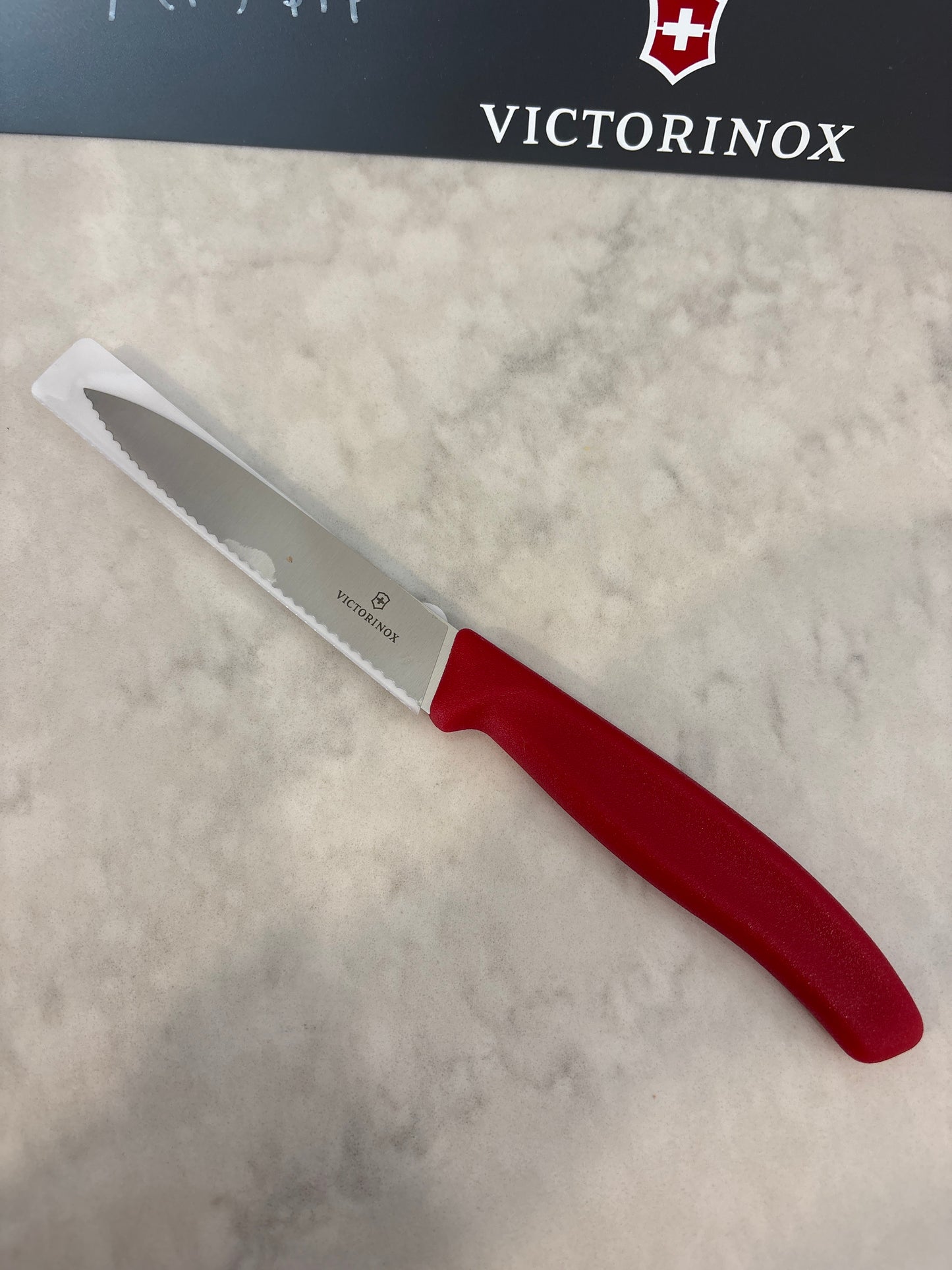 VICTORINOX Paring Knife - 4” - Serrated Blade, Pointed Tip
