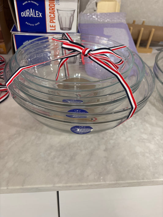 Duralex Stackable Bowls - SET OF 3