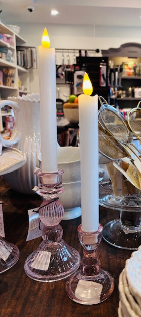 Callista - Blush Glass Candleholder - LARGE