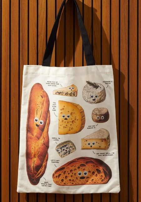 Cheese Tote Bag - Googly Food