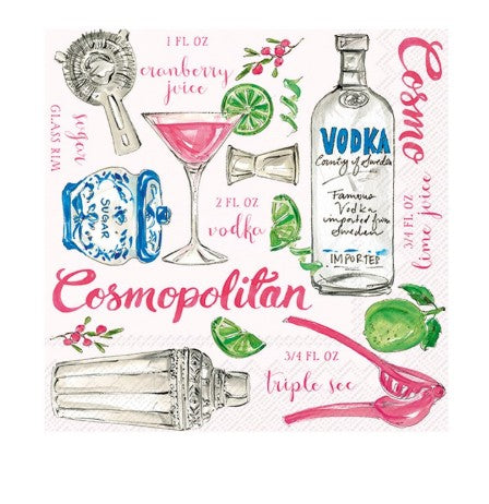 Cocktail Napkin - Cosmopolitan