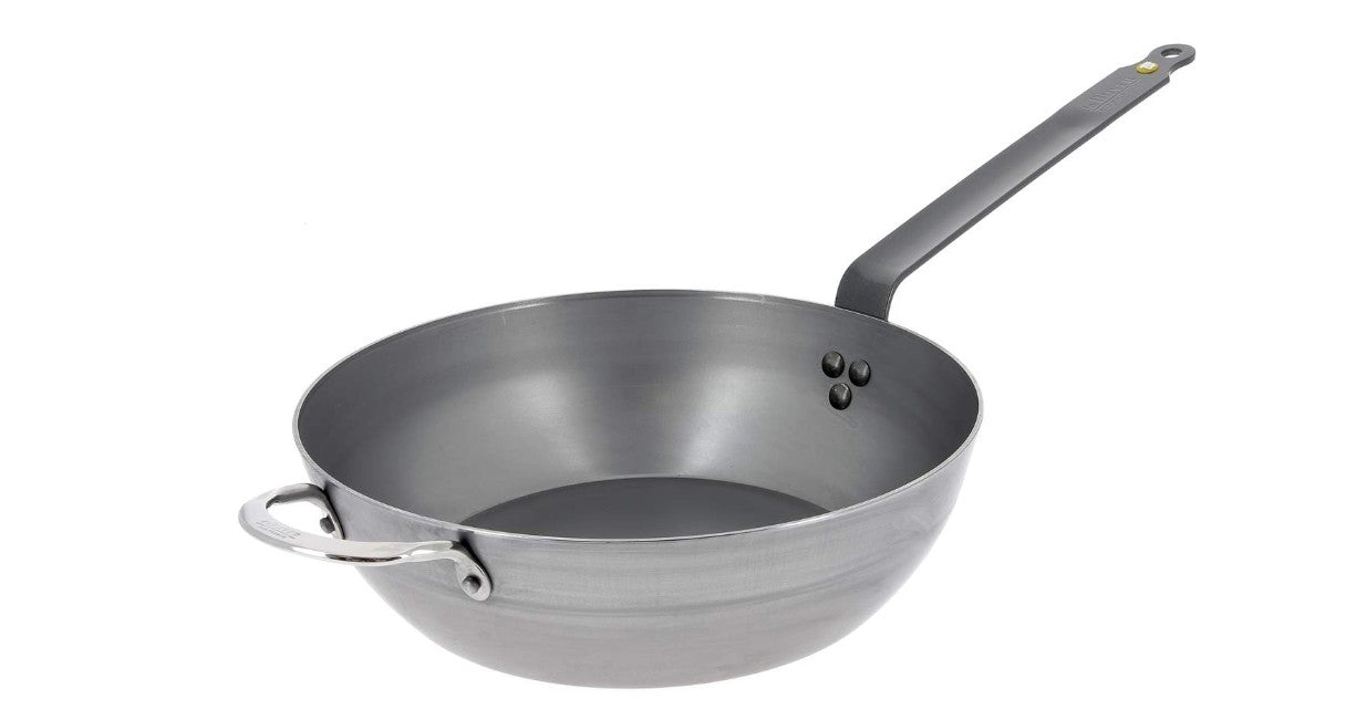 DE BUYER - Carbon Steel Long Handled Pan - 32 cm / 12.5"