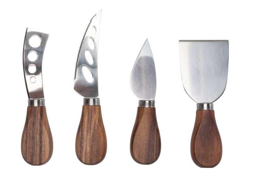 Danesco Natural Living - Acacia Cheese Knives - 4 Piece Set