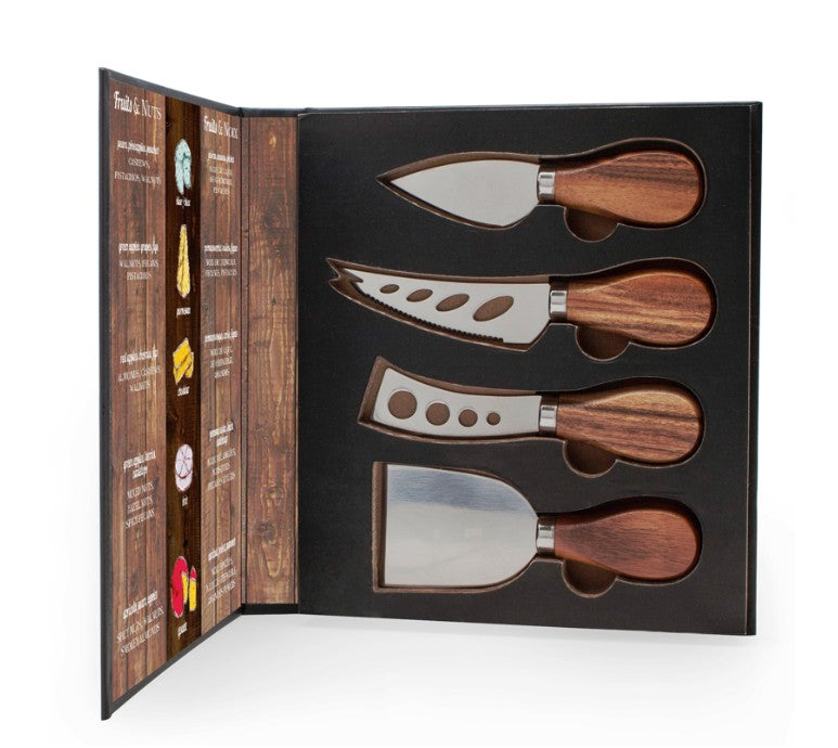 Danesco Natural Living - Acacia Cheese Knives - 4 Piece Set