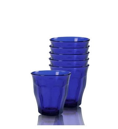 Duralex Picardie Bistro Glass - 310 mL - Sapphire, Set of 6