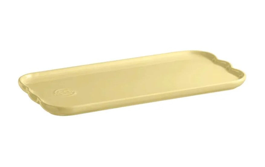 EMILE HENRY - Rectangular Serving Platter - MADELEINE - Jaune Vanille