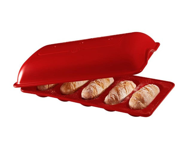Emile Henry Mini Baguette Baker - RED