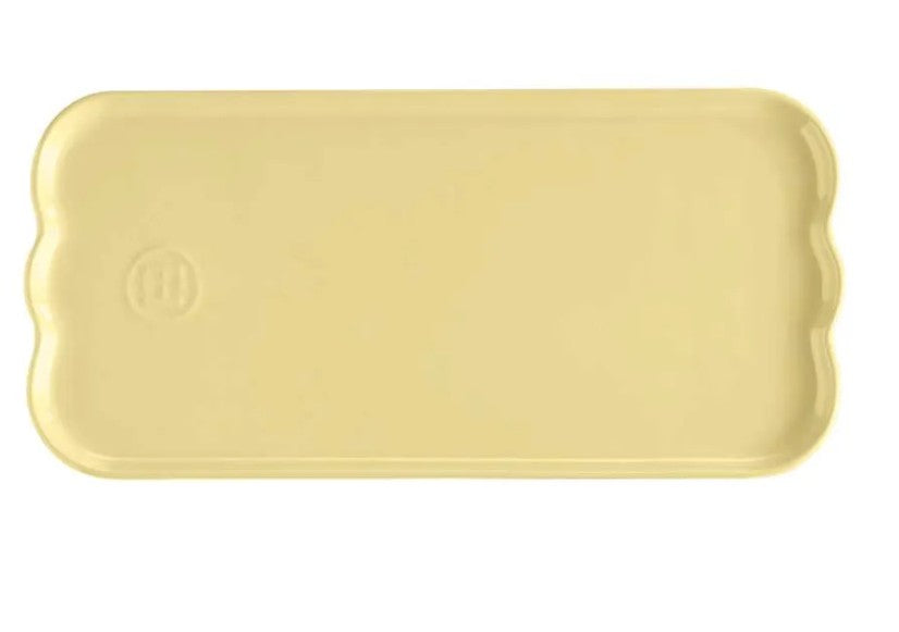 EMILE HENRY - Rectangular Serving Platter - MADELEINE - Jaune Vanille