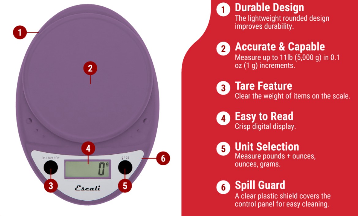 ESCALI PRIMO - Digital Food Scale