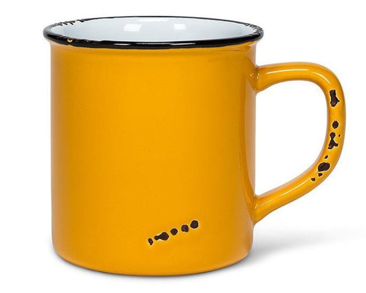 Enamel Look Mug - Ochre (14 oz)