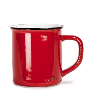 Enamel Look Mug - Red (14 oz)