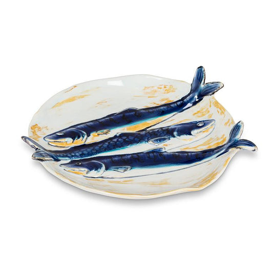 FISH PLATE - ROUND, Three Fish